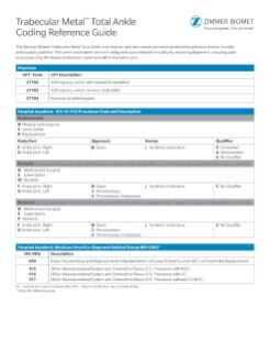 Zimmer Nexgen Sizing Chart