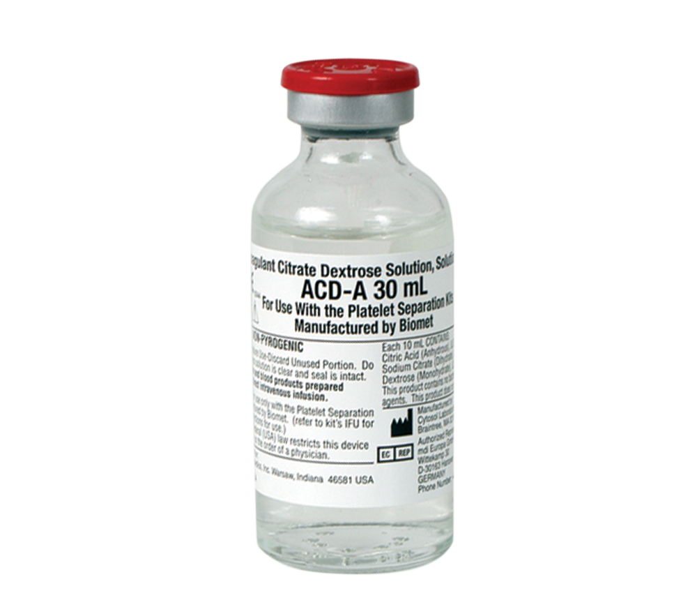 ACD-A Anticoagulant Citrate Dextrose Solution, Solution A from Zimmer Biomet